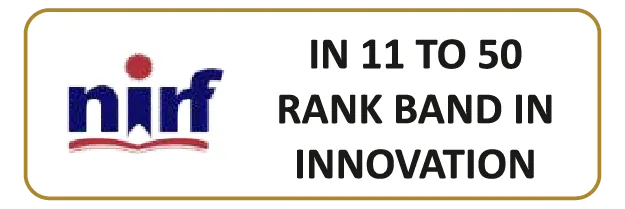 NIRF - In 11 to 50 Rank Band in Innovation