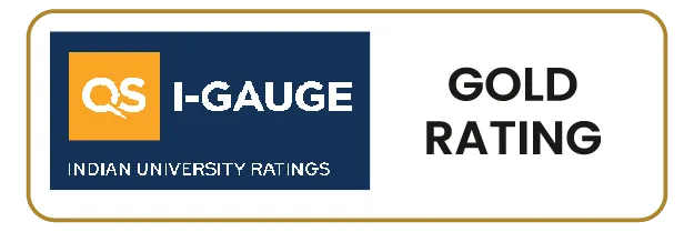 QS I-GAUGE - Indian University Ratings Gold Rating