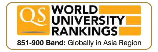 QS World University Rankings - 851-900 Band Globally in Asia Region