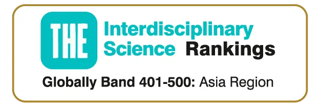 THE Interdisciplinary Science Rankings - Globally Band 401-500 Asia Region